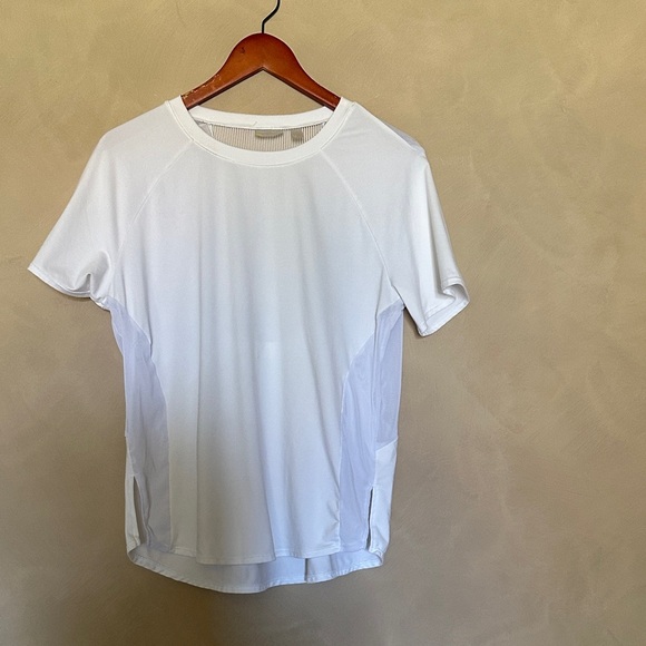Zella White Short Sleeve Athletic Tee - Picture 1 of 4
